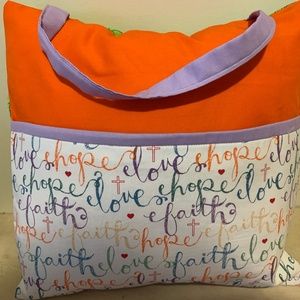 Love Hope Faith Pocket Reading Pillow